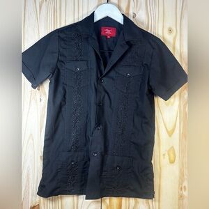 Maximos Black Shirt with Red Label